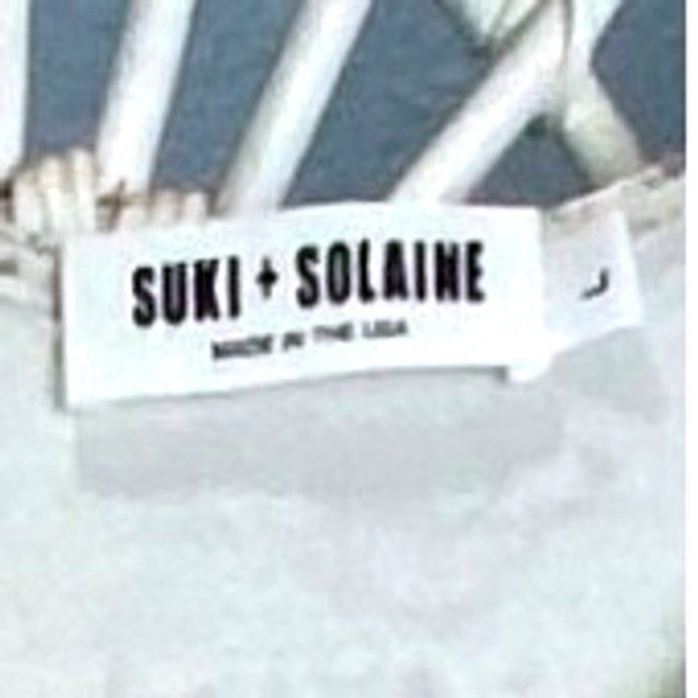 Suki + Solaine Abstract Ombre Swing Midi Dress Made in USA Artistic Minimalist L - Picture 3 of 12